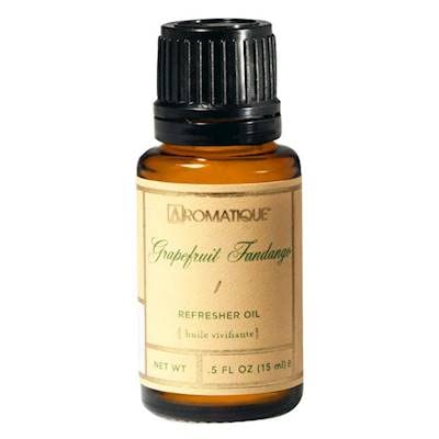 Aromatique Grapefruit Fandango — bouteille d'huile rafraîchissante pour parfumer et revitaliser votre intérieur.