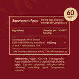 AROMAVITA Ashwagandha: poudre de racine sèche montrant l'origine naturelle.