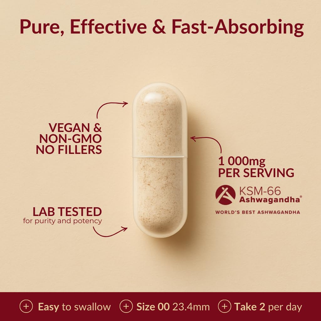 AROMAVITA Ashwagandha: qualité biologique certifiée sans additifs.