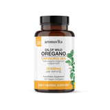 AROMAVITA huile d'origan sauvage en bouteille, support naturel pour l'immunité et la digestion.