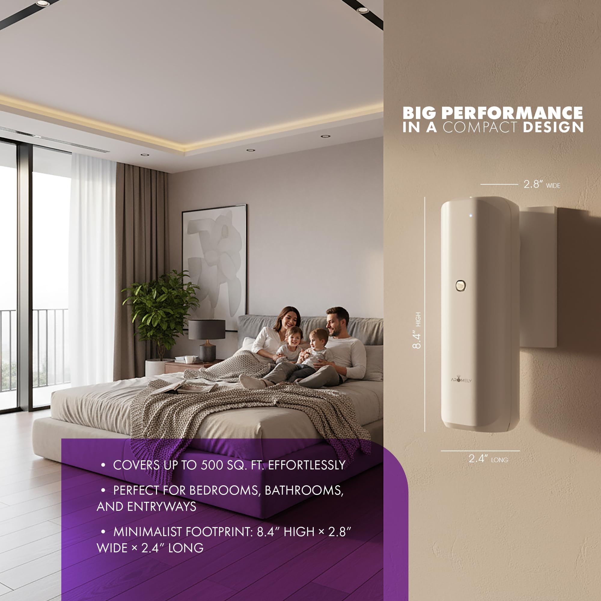 AROMELY ARO Bliss : rotation de la prise pour un placement idéal.