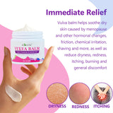 Texture veloutée d'Aromlife baume vulve qui caresse la peau intime.