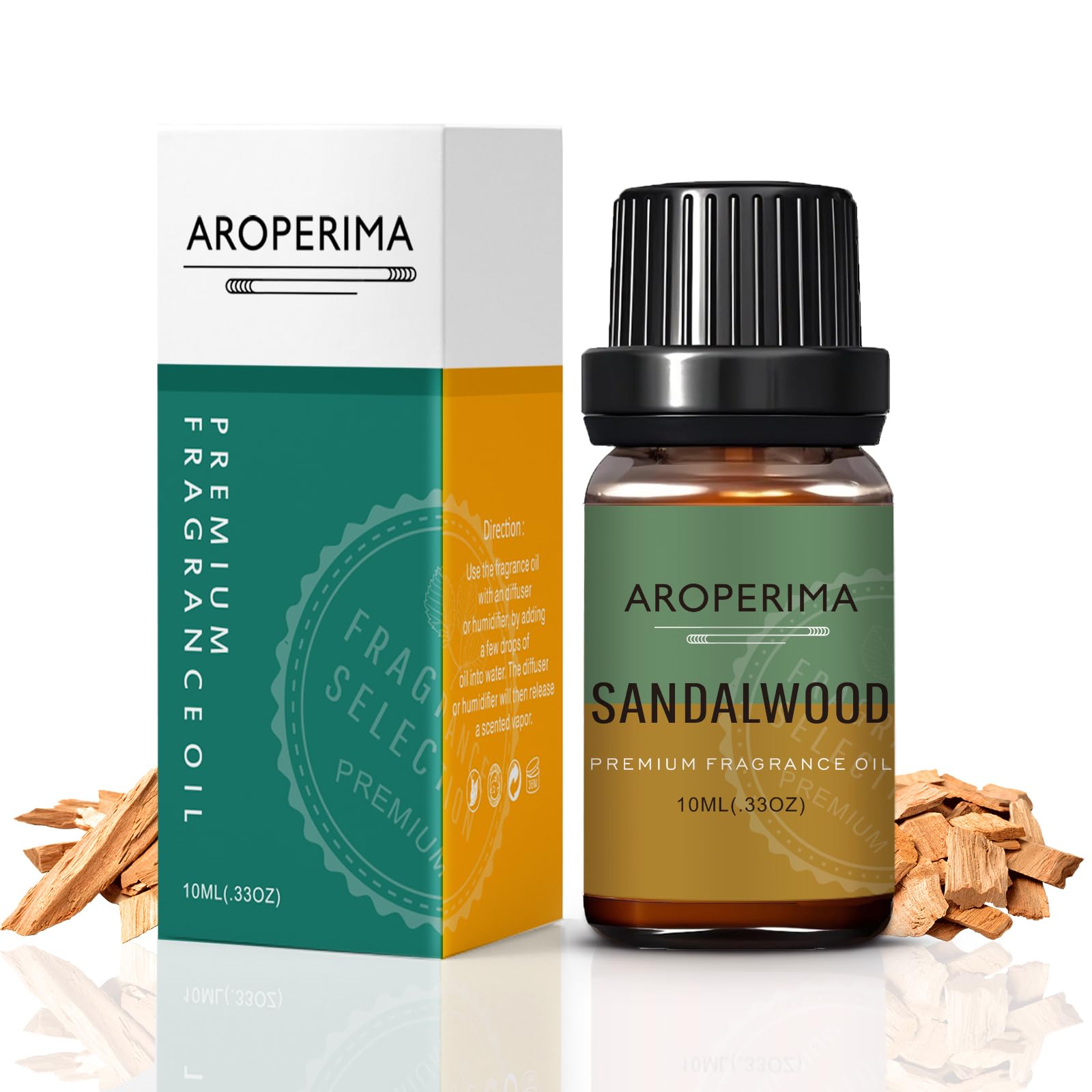 AROPERIMA huile bois de santal en flacon ambré pour diffusion