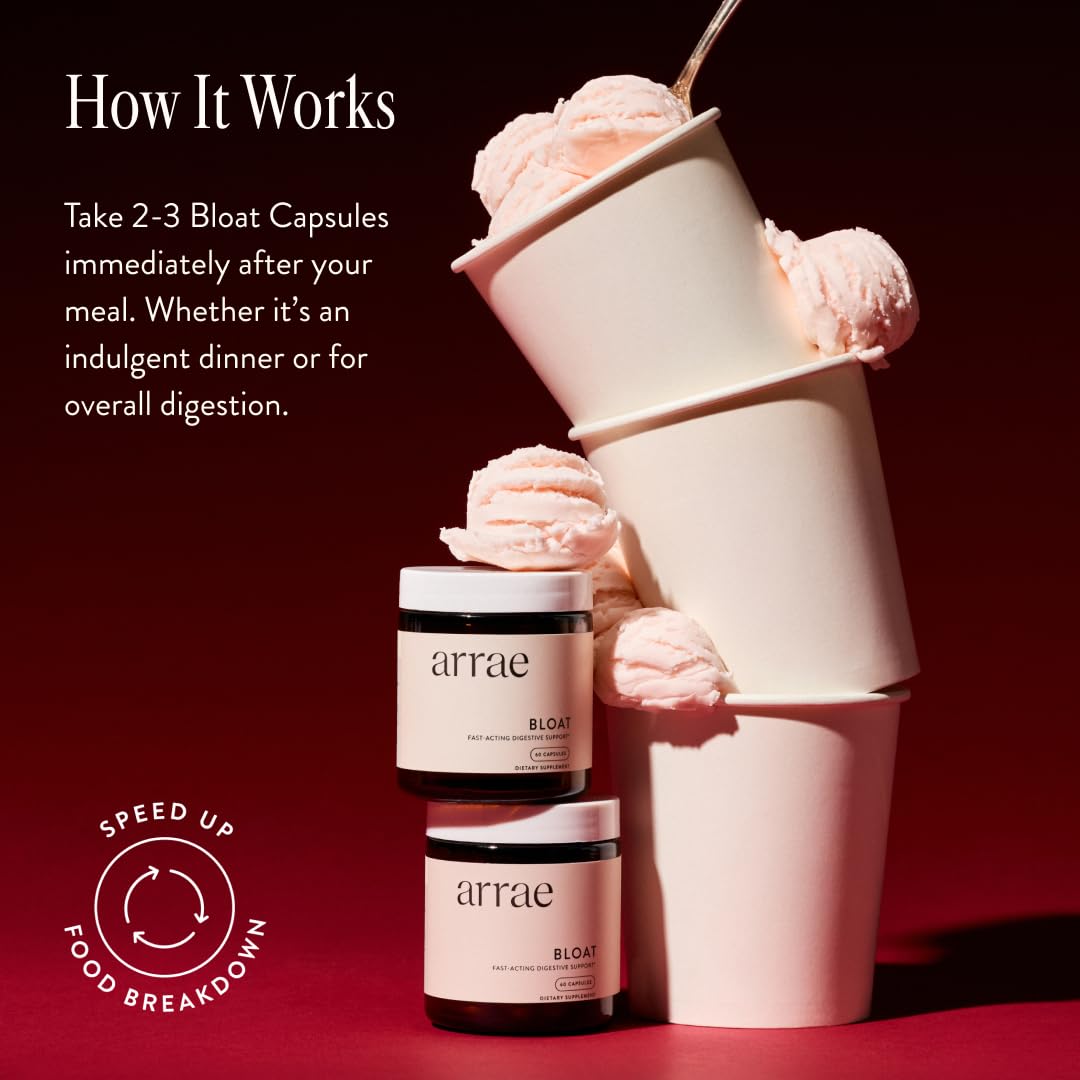 Capsules Arrae après-repas utilisées pour une digestion plus fluide