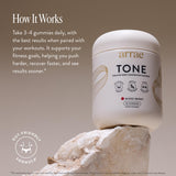 Arrae Tone Gommes dose créatine, soutien potentiel à l’effort.