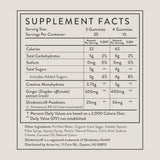 Arrae Tone Gommes fiche nutritionnelle, informations claires sur la teneur.