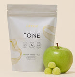 Arrae Tone Gommes gros plan gomme saveur pomme verte, goût fruité agréable.
