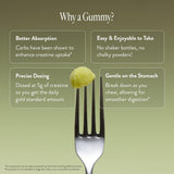 Étiquette Vegan et Non-GMO sur l'emballage Arrae Tone Gummies.