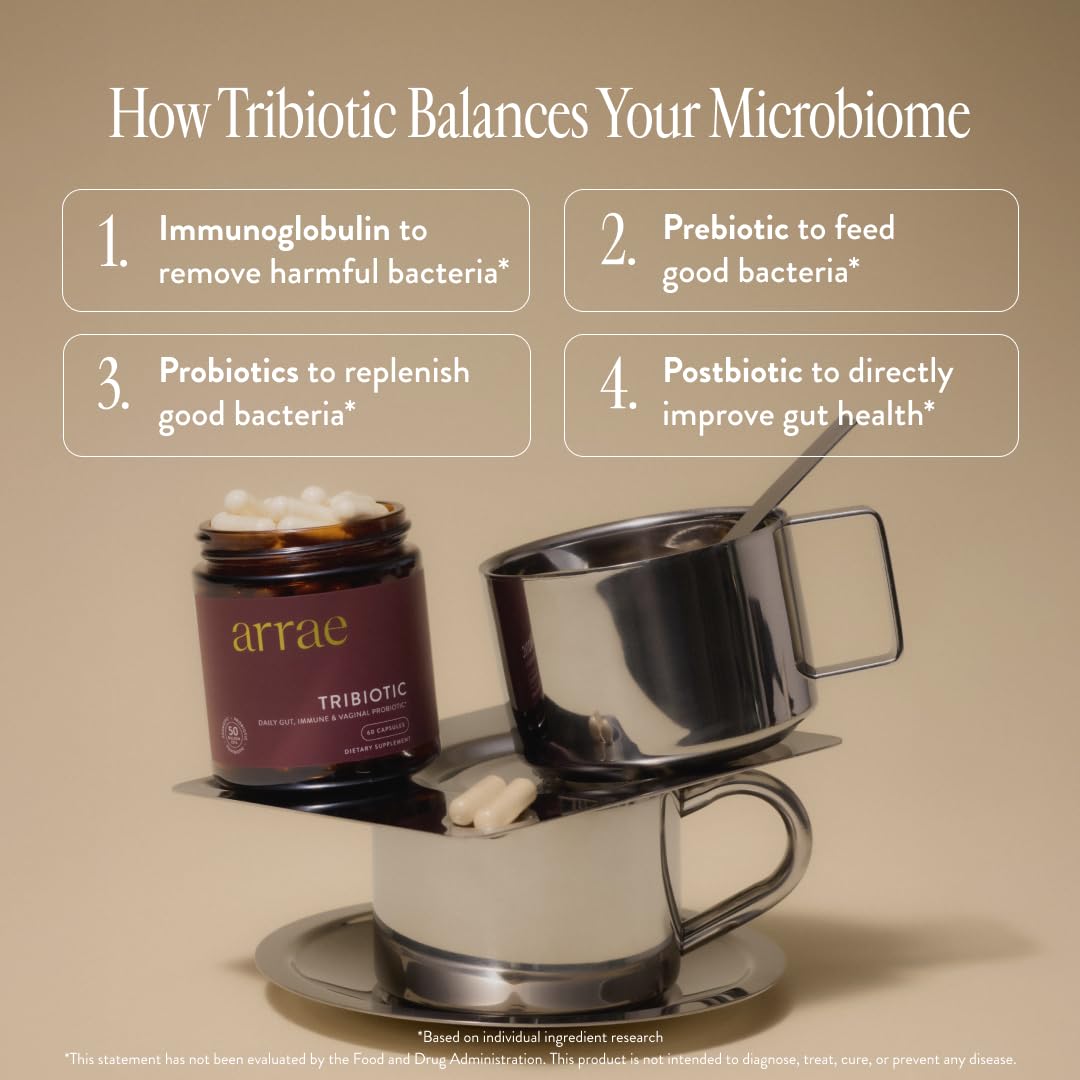 Arrae Tribiotic usage quotidien montrant une routine simple.