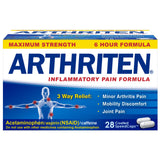 Arthriten caplets - vue bouteille pour une prise pratique et rapide