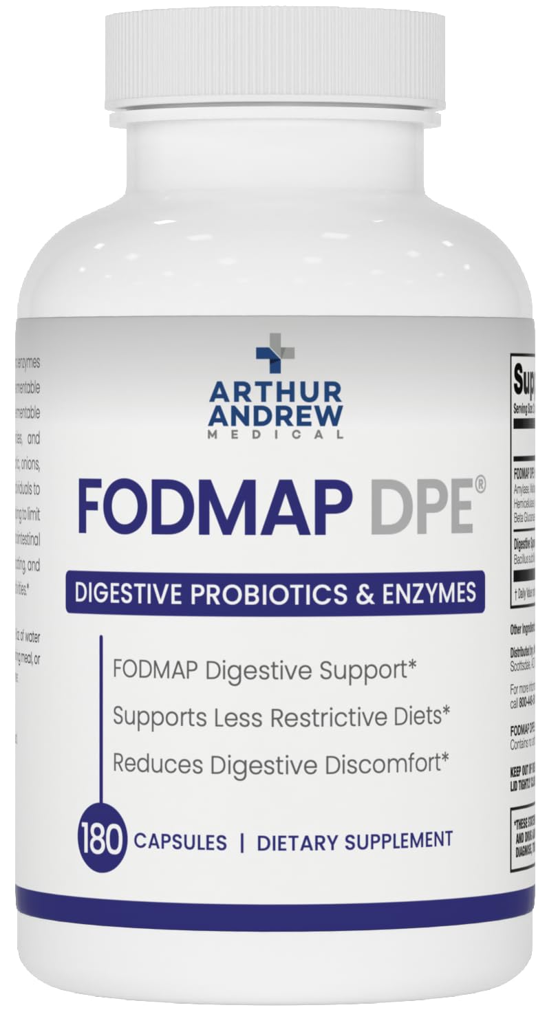 Arthur Andrew Medical FODMAP DPE bouteille, soutien digestif après repas riches en FODMAP