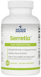 Serretia: bouteille-serrapeptase, soutien potentiel à la récupération musculaire.