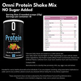 Omni Protein Shake, etiquette proteines et ingredients, renseigne sur la composition.