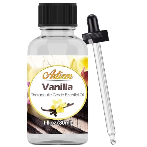 Artizen huile essentielle vanille, bouteille 1oz, pure et concentrée pour diffusion aromatique.