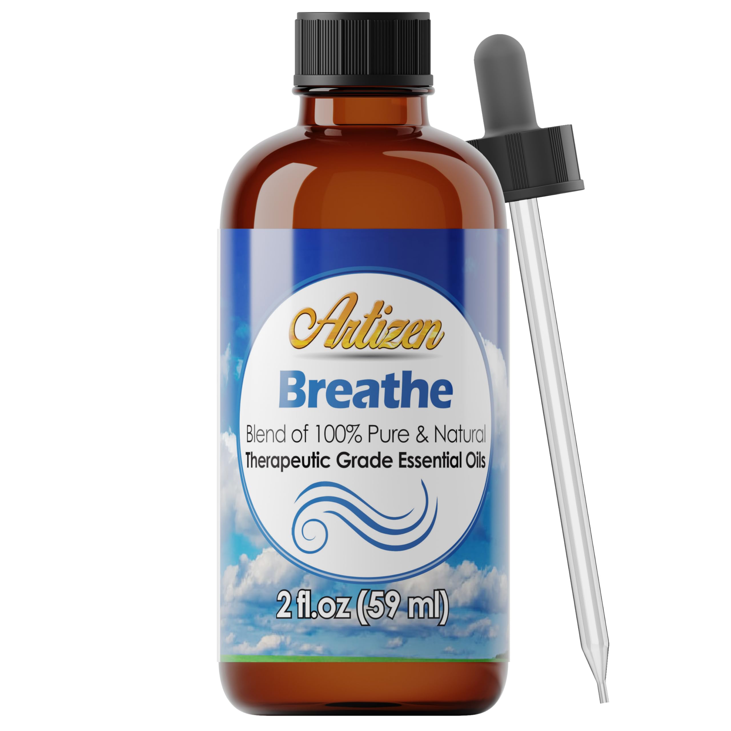 Artizen Breathe, bouteille-pipette: diffusion précise pour une ambiance hivernale réconfortante.