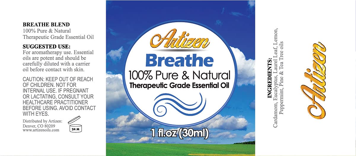 Artizen Breathe: soin peau naturel grâce à une huile essentielle pure.