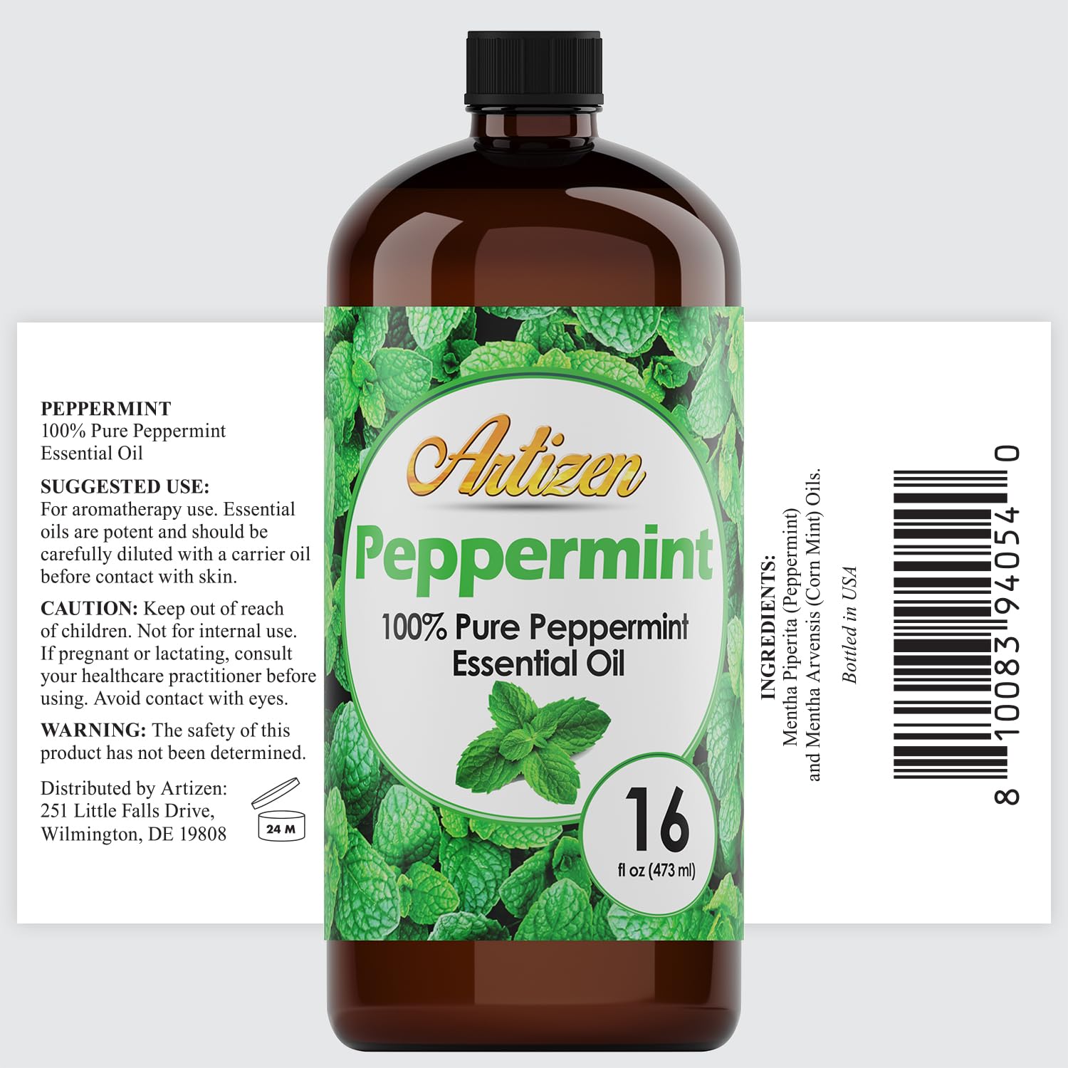 Diffuseur Artizen menthe prêt à diffuser des arômes rafraîchissants.