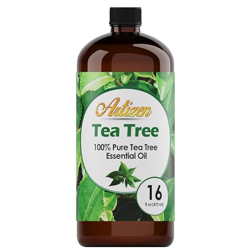 Artizen Tea Tree: bouteille 16 oz, pureté préservée pour diffusion et cosmétiques maison.