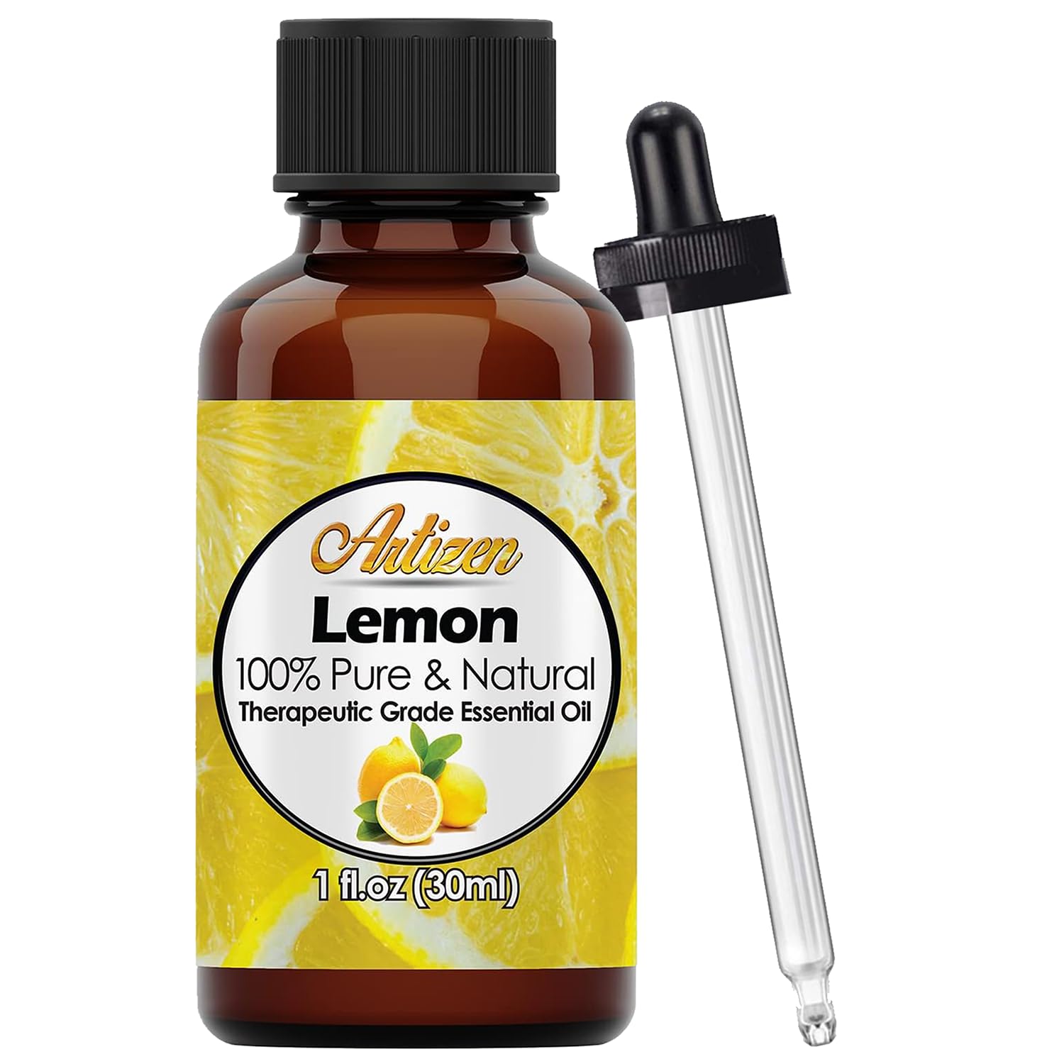 Artizen huile citron — bouteille en verre UV pour préserver la pureté.