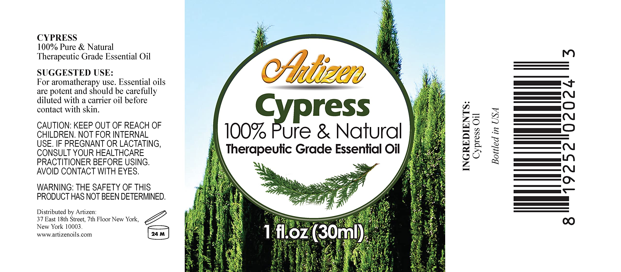 Pipette Artizen Cyprès—application précise pour aromathérapie et ambiance.
