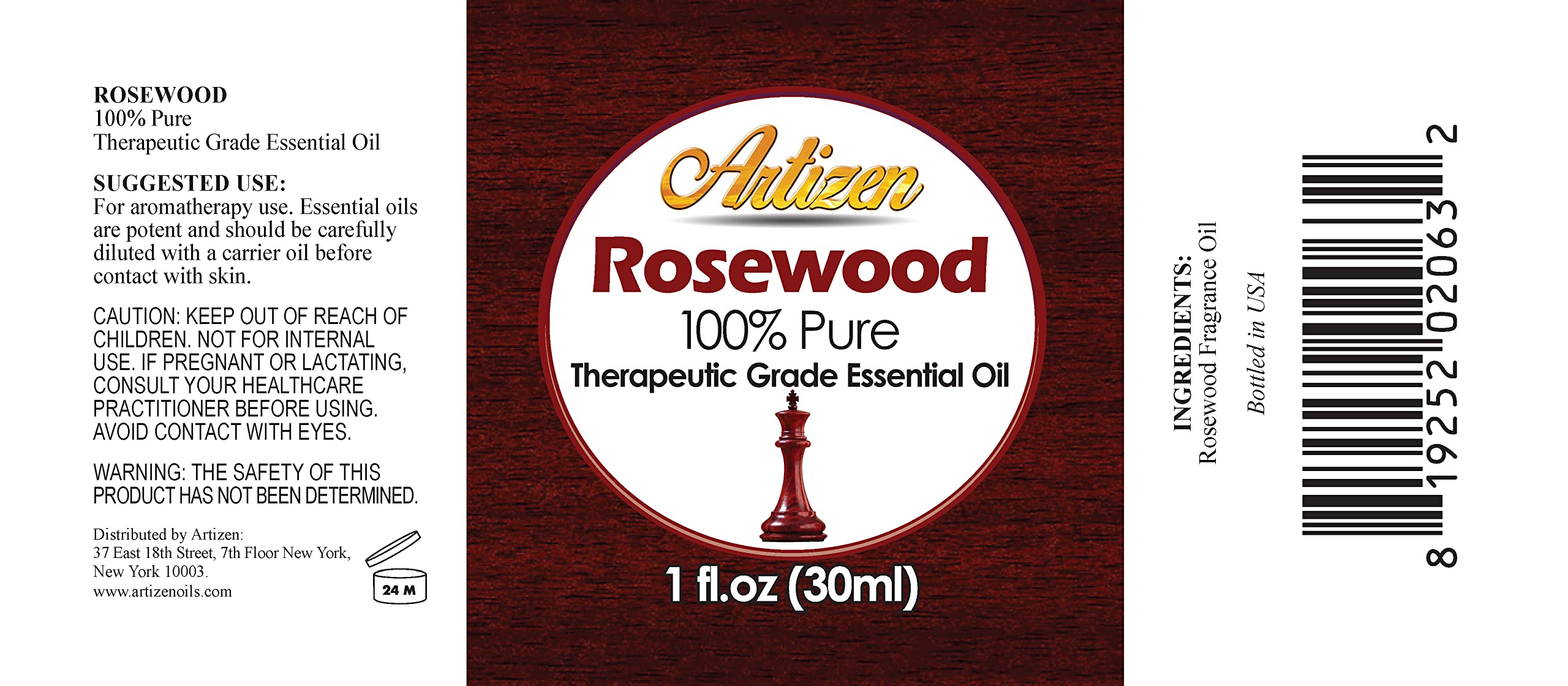 Artizen Bois-de-Rose: pipette incluse pour un dosage précis.