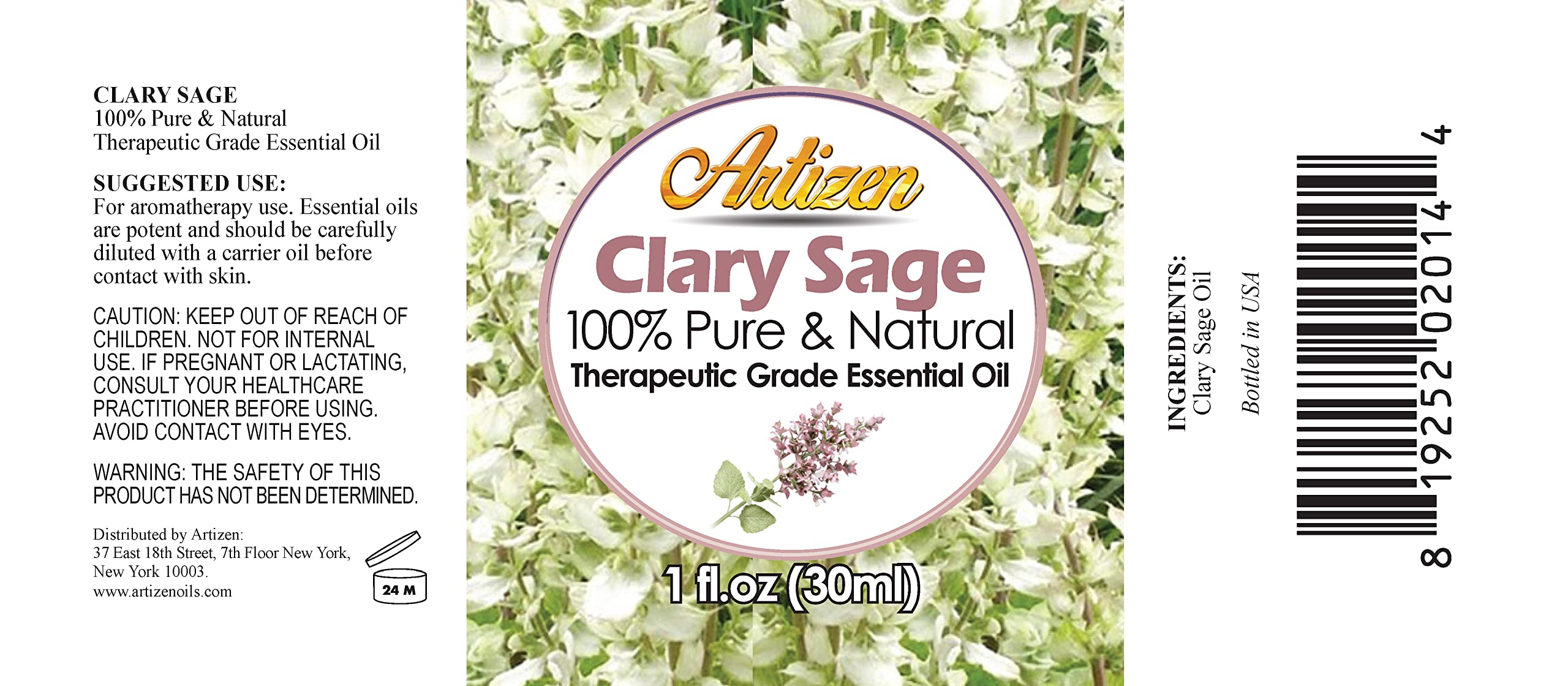 Artizen Clary Sage : pipette facilitant une application précise et sûre.