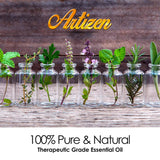 Artizen mandarine huile essentielle bouteille-verre protegee UV pour conserver fraîcheur.