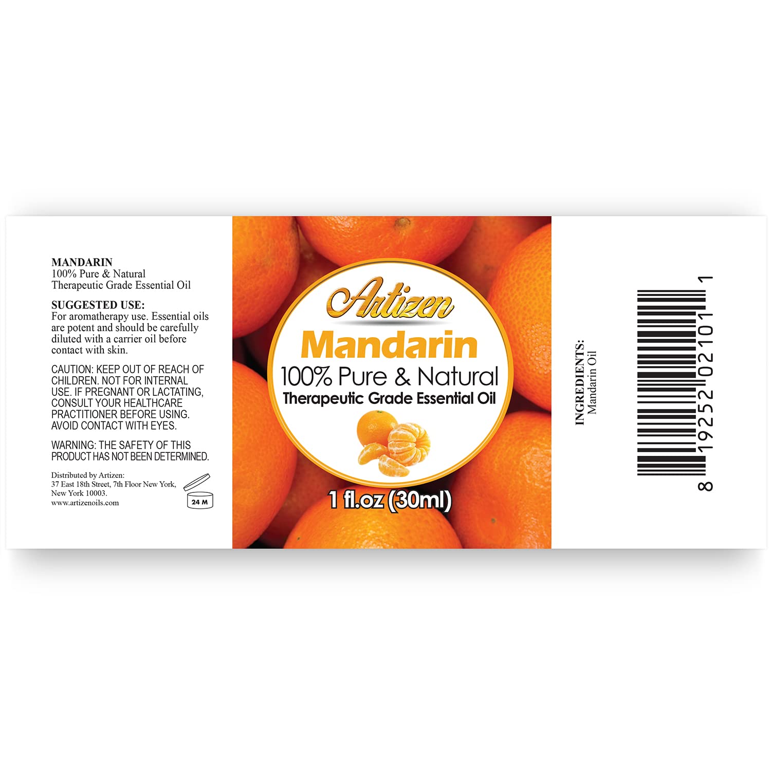 Gouttes-pipette Artizen mandarine, diffusion précise et usage pratique.