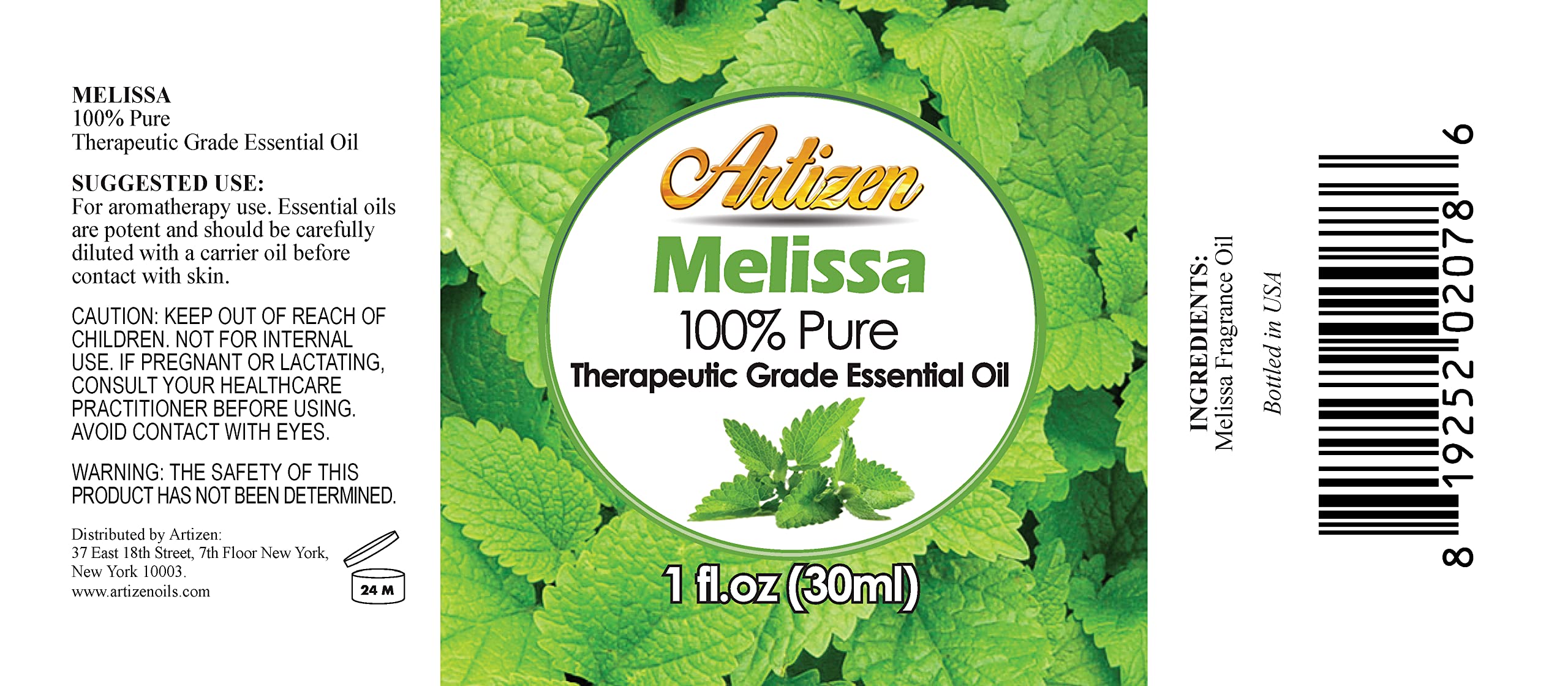 Artizen Mélisse – diffusion aromathérapie pour ambiance calme et reposante