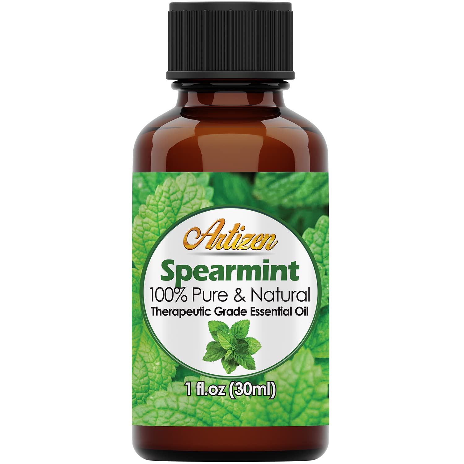 Artizen Menthe Verte – bouteille-pipette: huile pure idéale pour diffusion rafraîchissante.