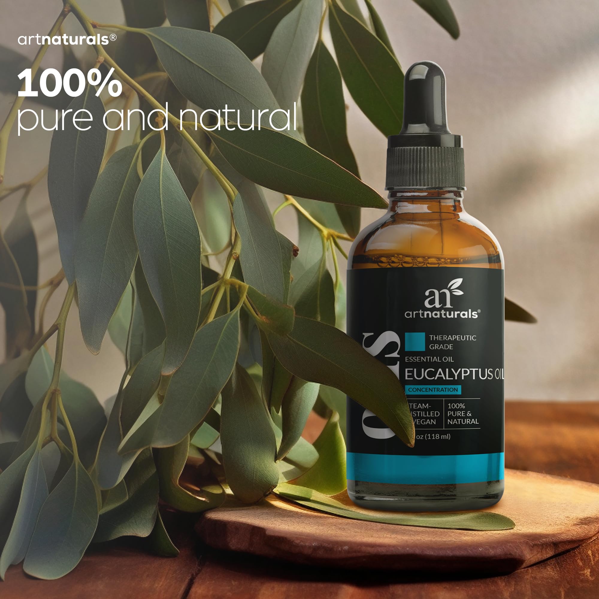 ArtNaturals Eucalyptus massage huile — idéale pour massages relaxants.