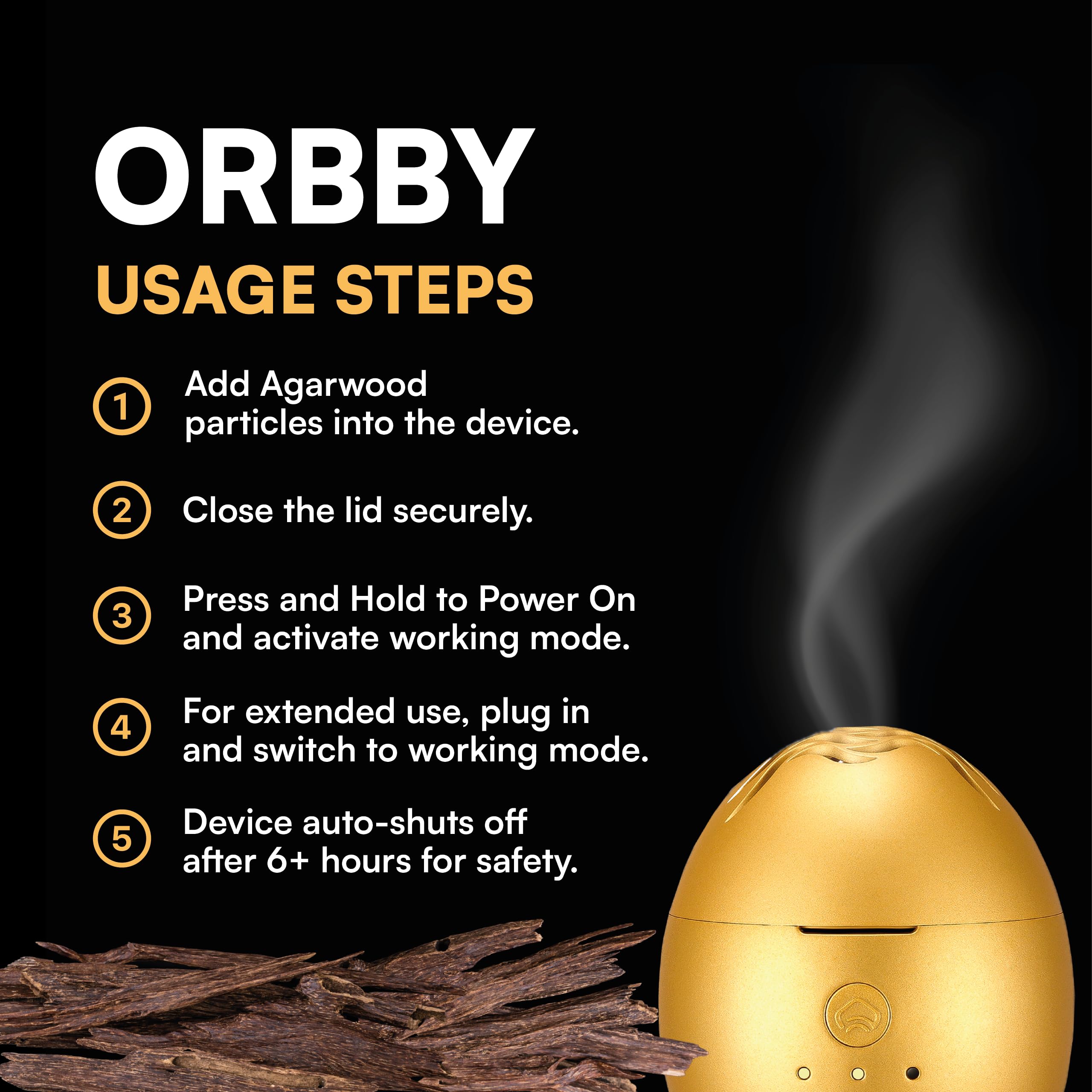 Artronic Orbby diffuseur électrique sans flamme, sécurité pour maison et bureau.