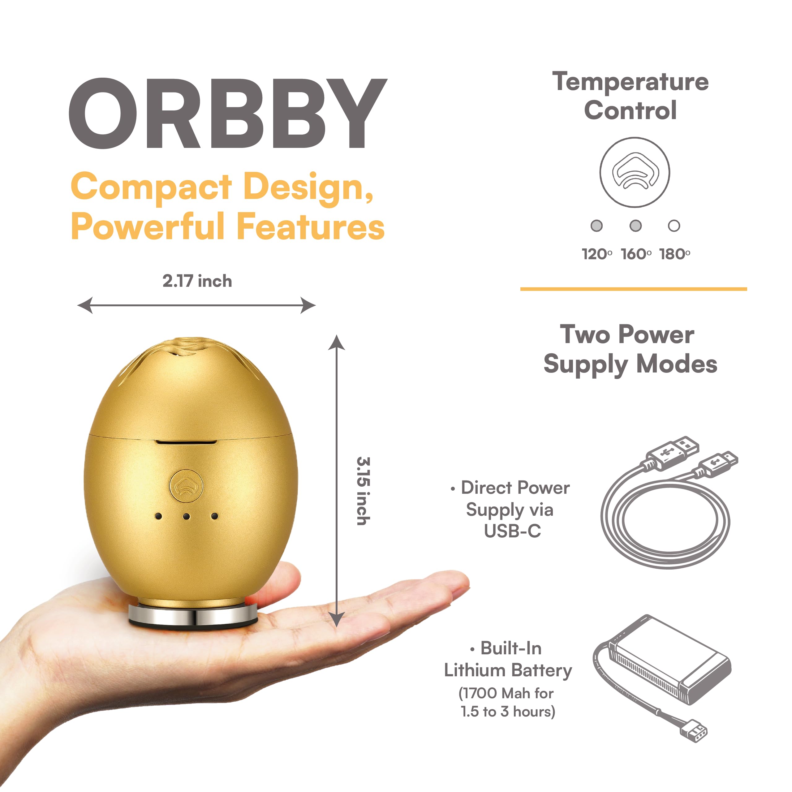 Orbby diffuseur avec granulés agarwood, usage intérieur et parfum subtil.