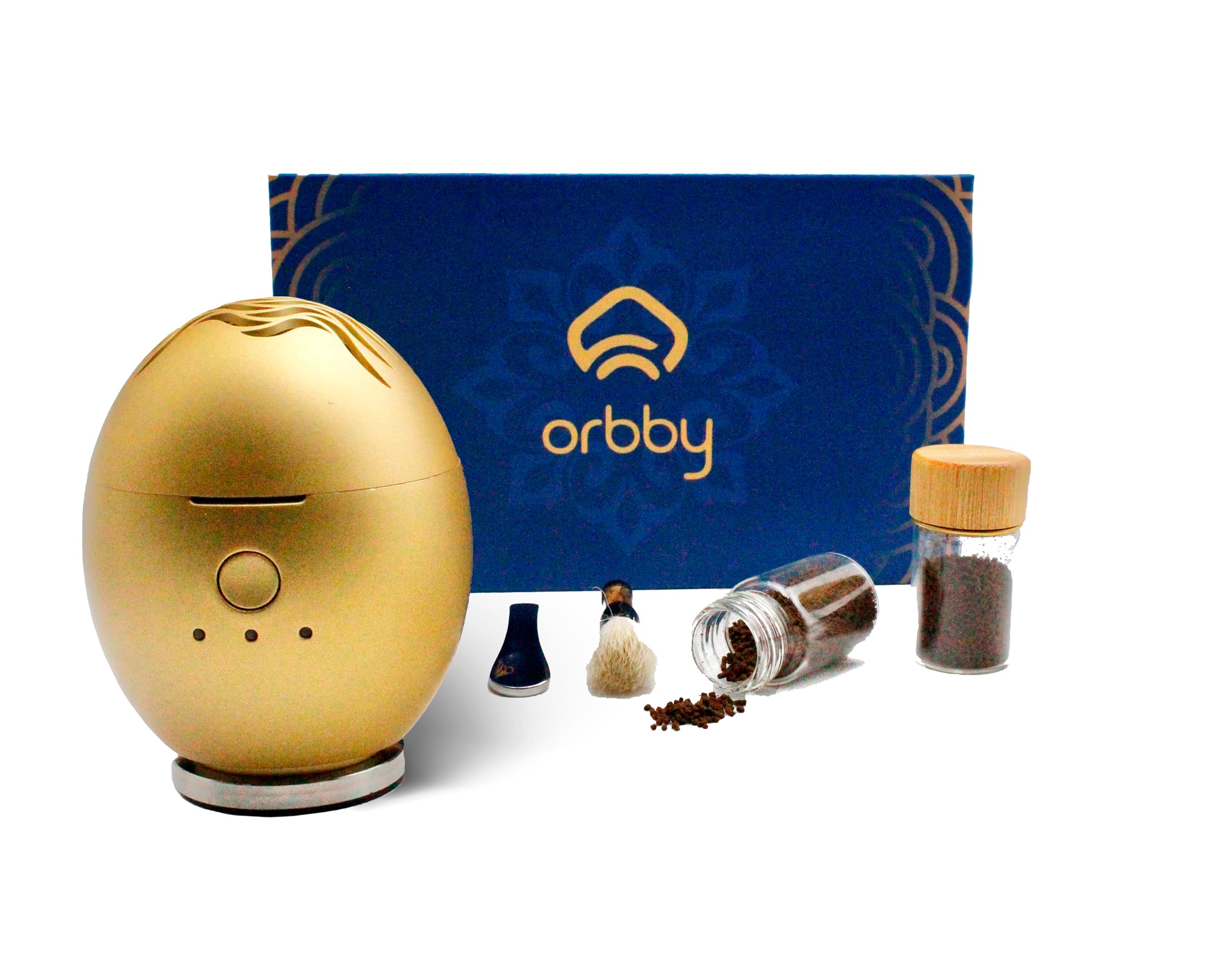 Orbby diffuseur-portable sur bureau pour une ambiance légère et sans flamme.