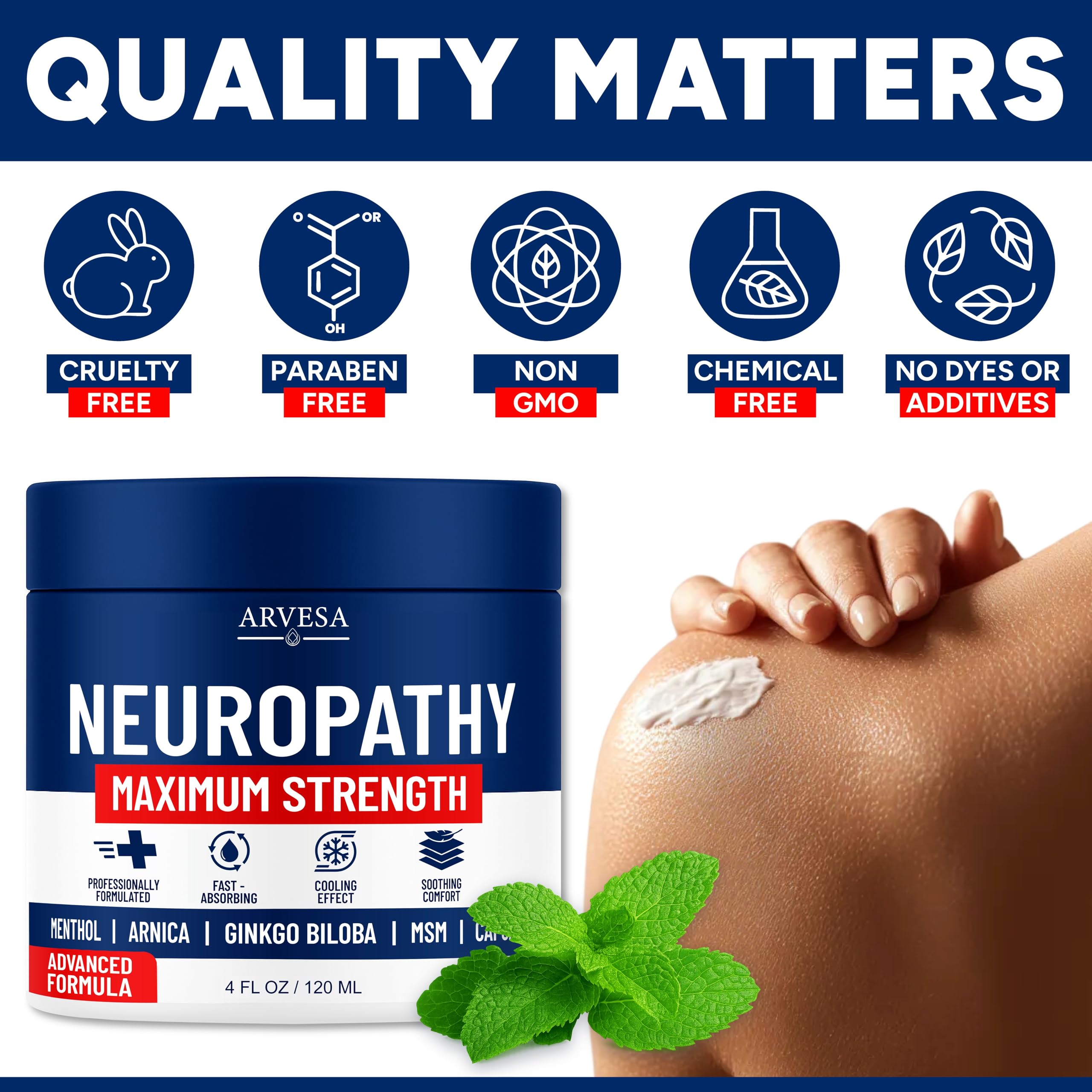 Huile de chanvre dans la Crème Neuropathie Arvesa nourrit la peau