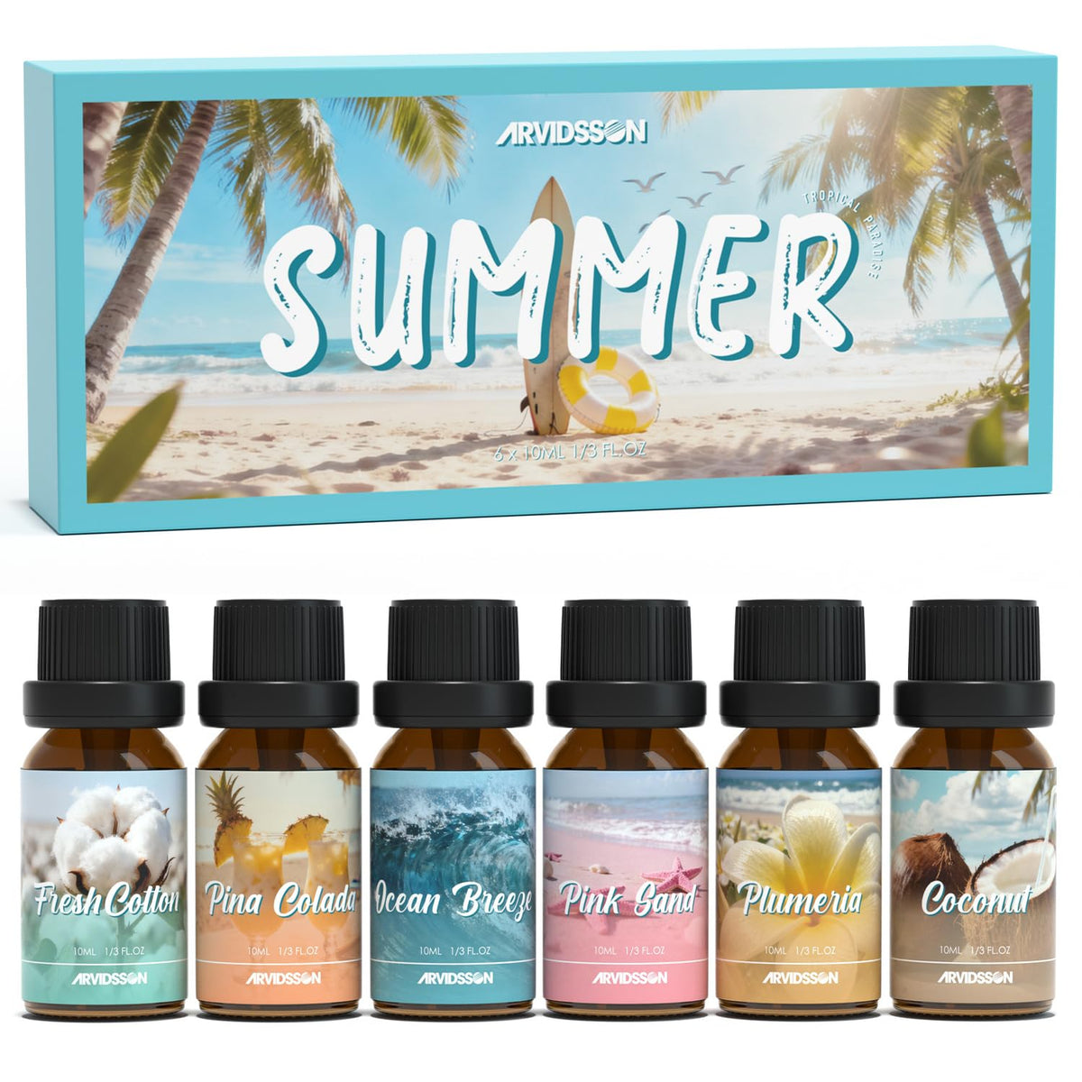 ARVIDSSON coffret été – Brise marine: diffusez une ambiance fraîche et marine.