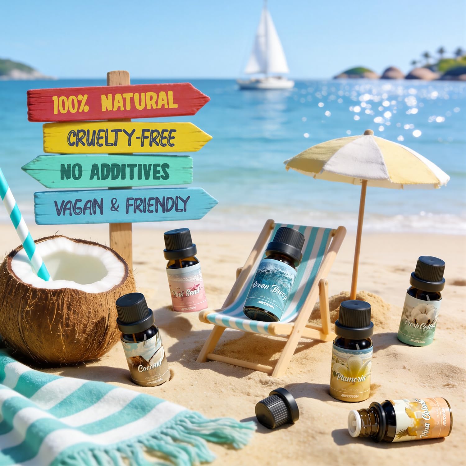ARVIDSSON Piña Colada – Senteur tropicale idéale pour le salon.