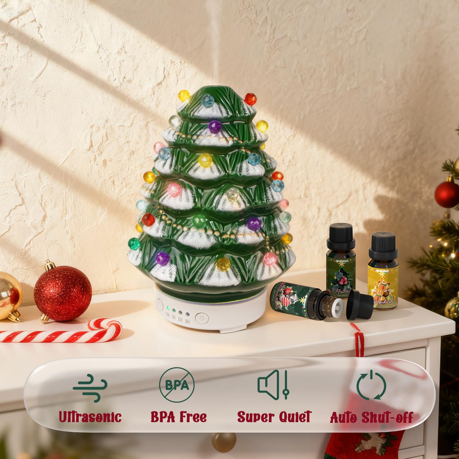 ARVIDSSON diffuseur Noël lumière changeante : crée une déco festive et apaisante
