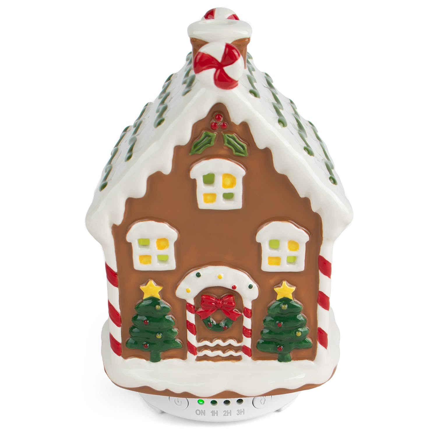 Diffuseur ARVIDSSON en forme de maison pain-d-epice, crée une ambiance parfumée et festive.