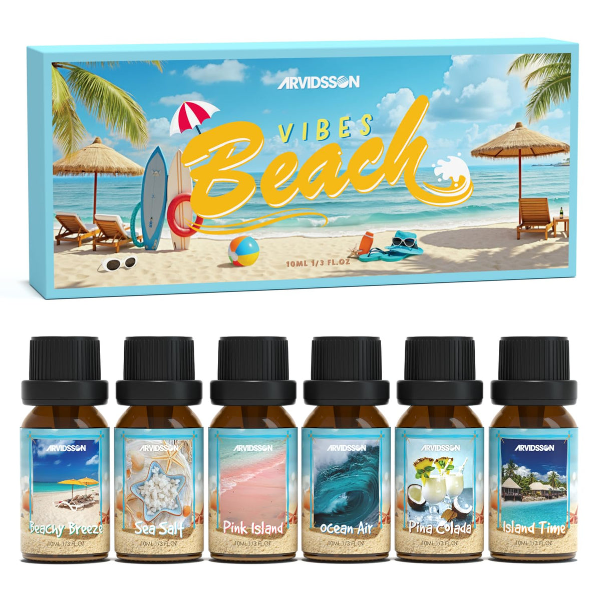 ARVIDSSON ensemble d'huiles plage – diffuseur pour créer une ambiance estivale.