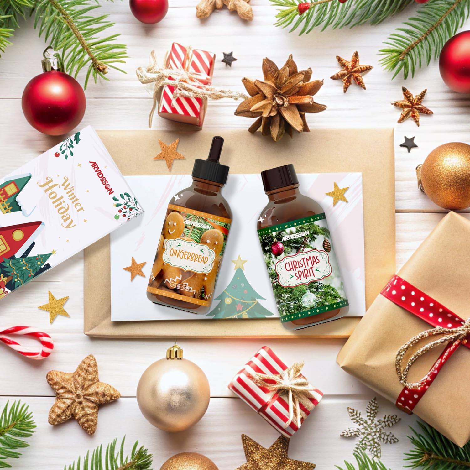 Savon fait main ou produit cosmétique parfumé avec ARVIDSSON Esprit de Noël