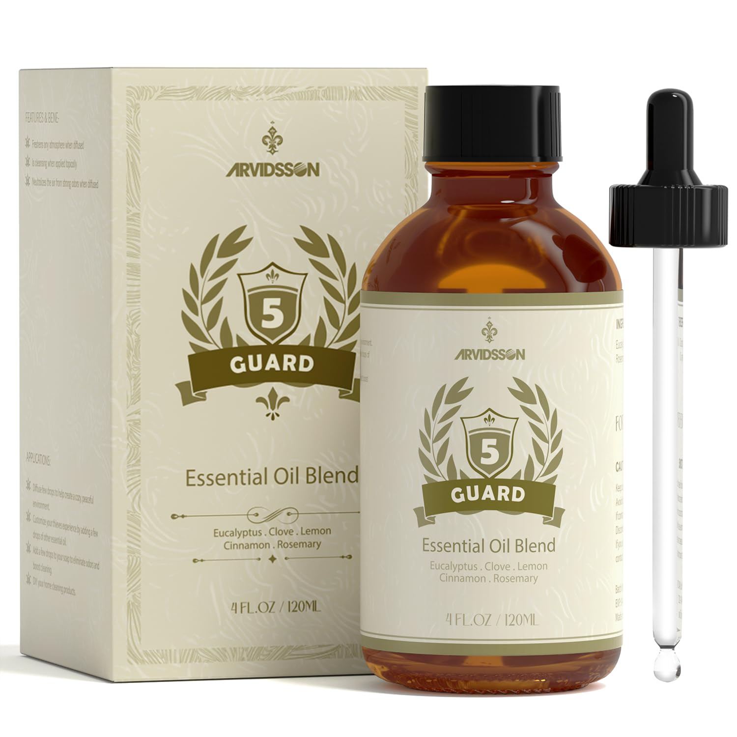 ARVIDSSON Five Guard : bouteille de 120 ml prête à diffuser une ambiance épicée.