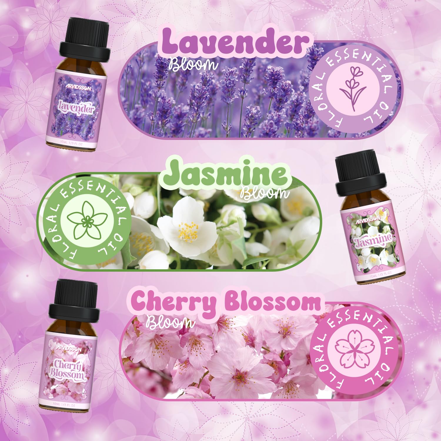 ARVIDSSON Fleur de cerisier – fragrance délicate pour bougies et cosmétiques maison.