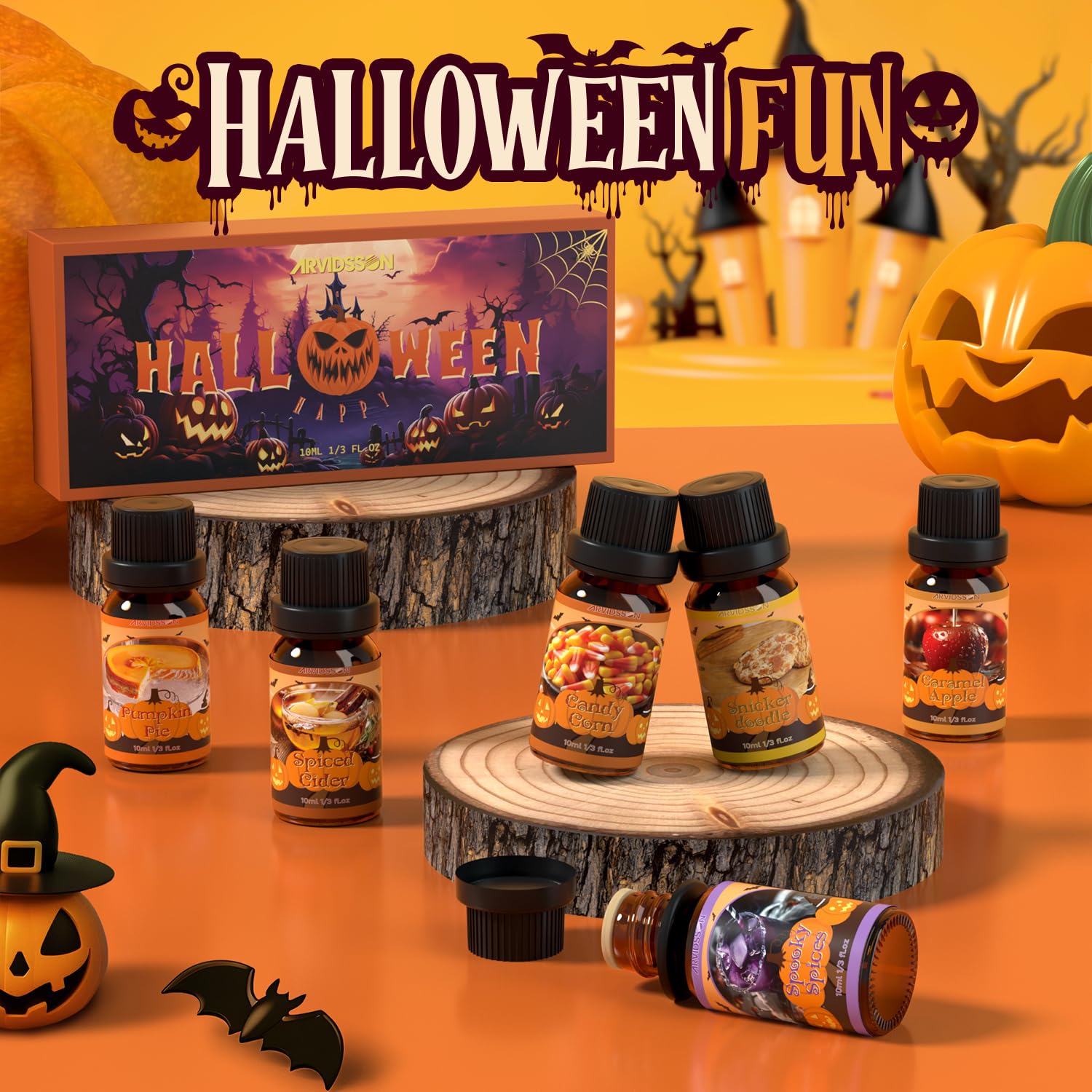 ARVIDSSON huile parfumée coffret automne Halloween cadeau