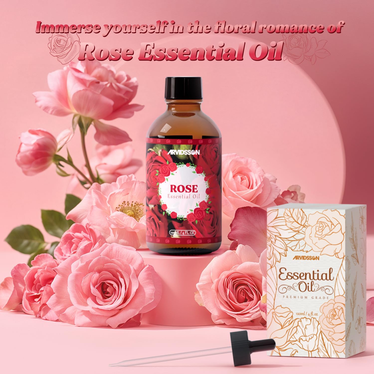ARVIDSSON Rose : pétales concentrés pour infusion aromatique et expériences sensorielles