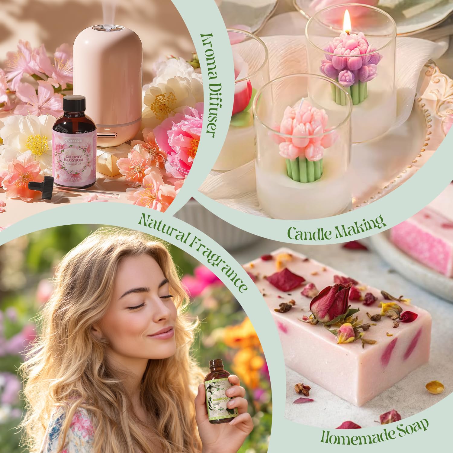 ARVIDSSON huile jasmin: cadeau élégant pour aromatherapie et bien-etre.