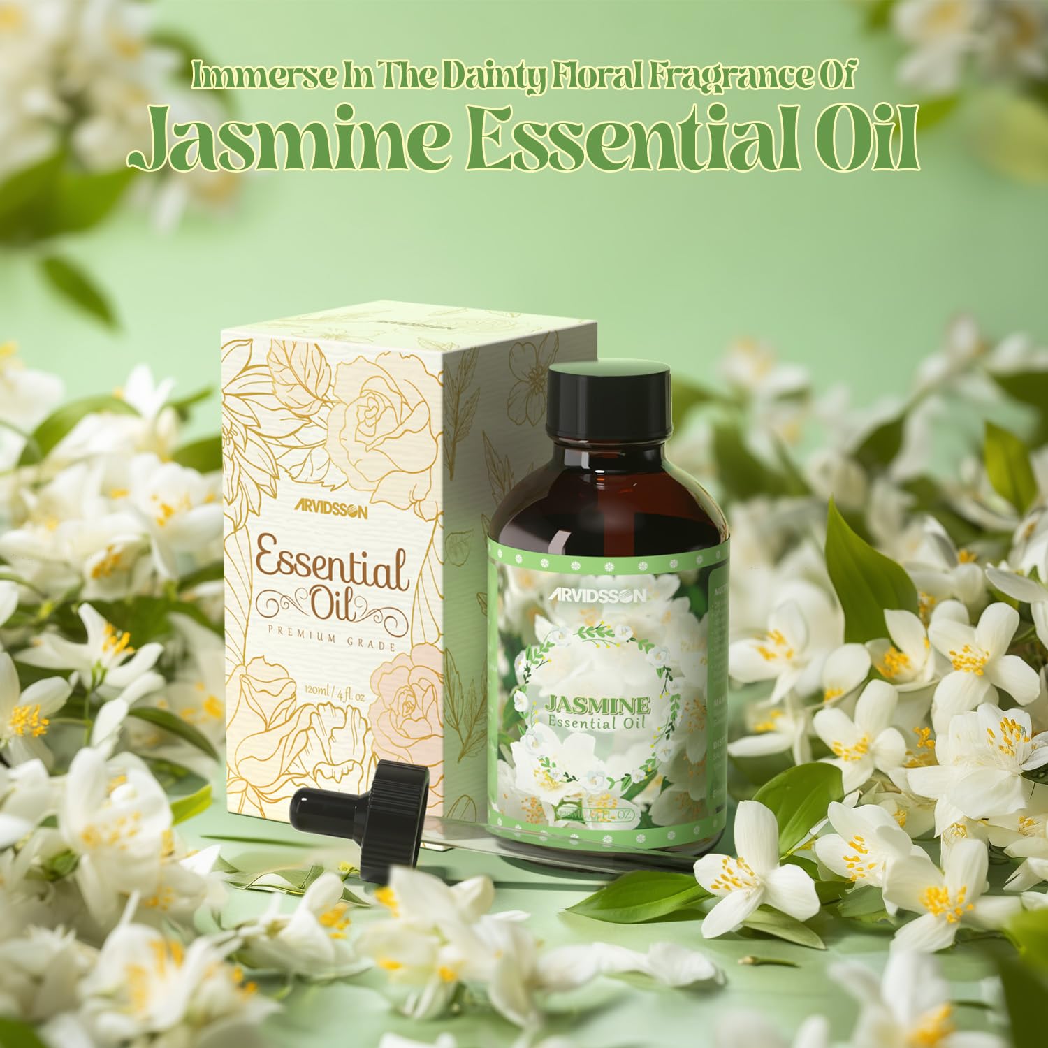 ARVIDSSON huile jasmin: diffusion ideale pour le yoga et meditaction.