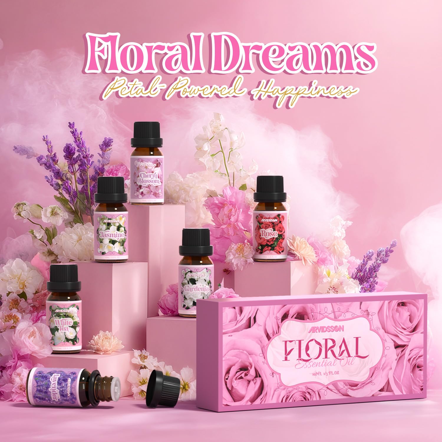 ARVIDSSON Jasmin – huile florale délicate pour aromathérapie et soins maison.
