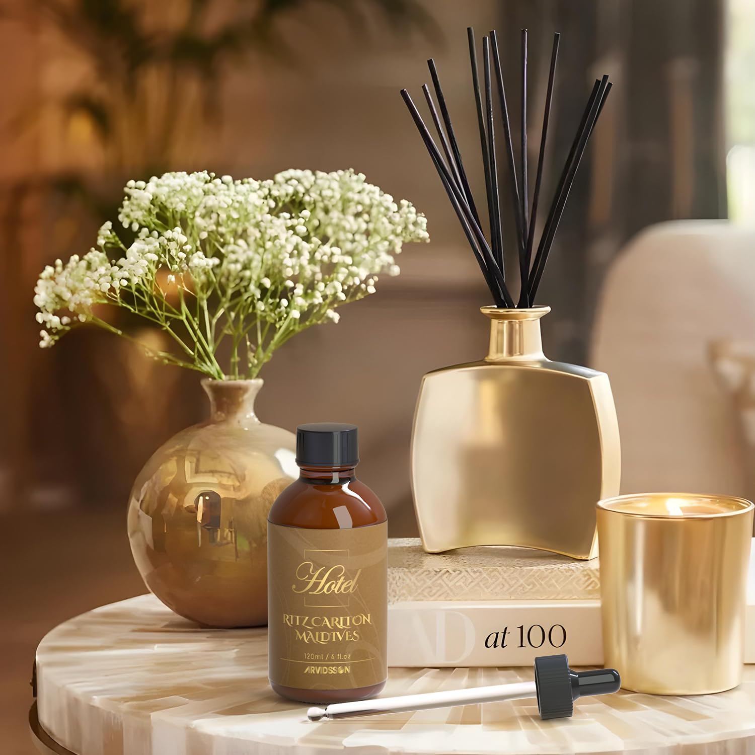Notes florales, boisées et mentholées d'ARVIDSSON pour une atmosphère spa.