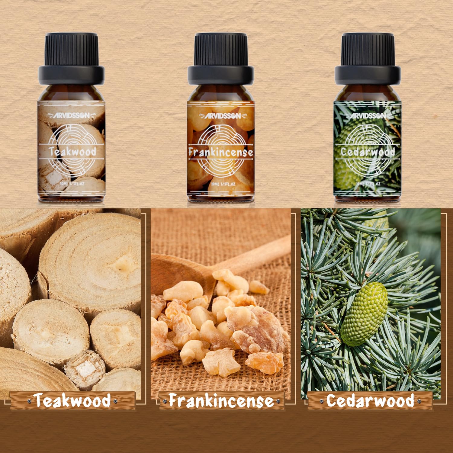ARVIDSSON Woody Set Encens – senteur résineuse idéale pour spa à domicile